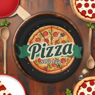 Prato De Papel Chá de fraldas do Partido da Pizza Moderna