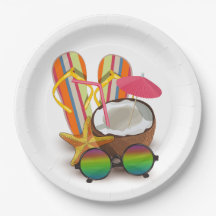 Chá de fraldas do Partido Tropical Beach do Vintag