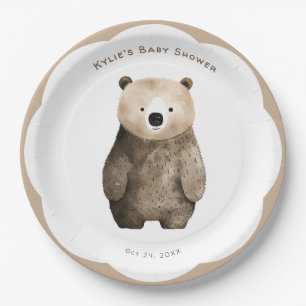 Prato De Papel Chá de fraldas do Urso do Urso do Urso Neutro de E