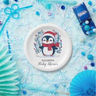 Prato De Papel Chá de fraldas Elegante Kids Penguin