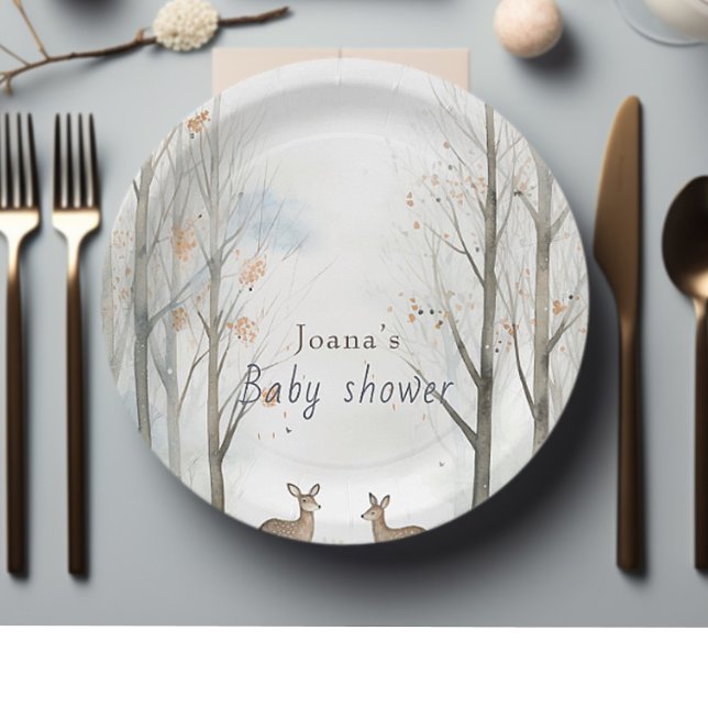 Prato De Papel Chá de fraldas florestal (Criador carregado)