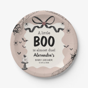 Prato De Papel Chá de fraldas Gótico do Pequeno Boo Halloween