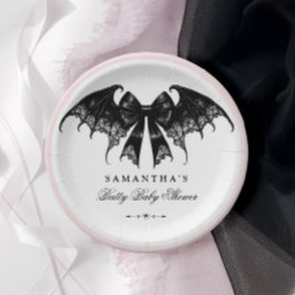 Prato De Papel Chá de fraldas Gótico Elegante