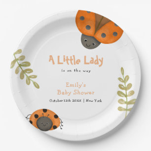 Prato De Papel Chá de fraldas Ladybug da Floresta