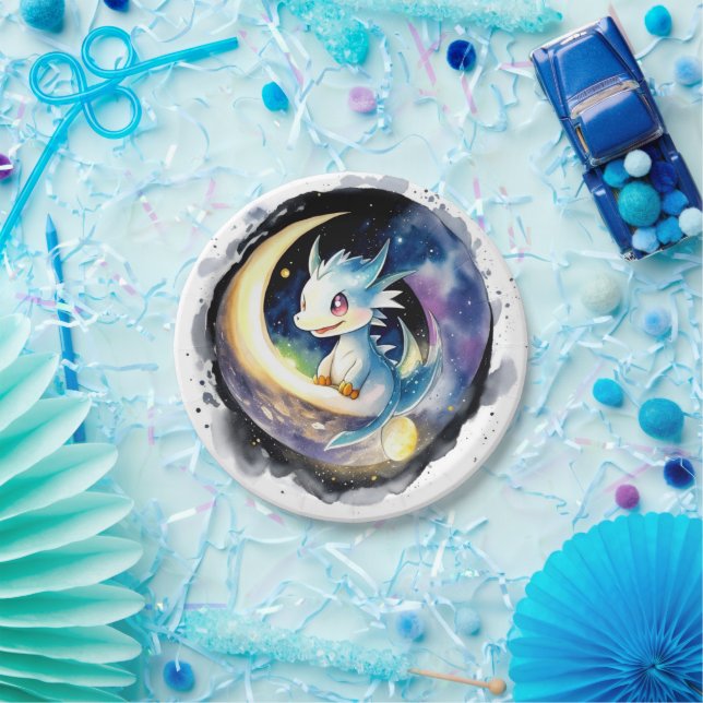 Prato De Papel Chá de fraldas Magic Dragon (Festa)