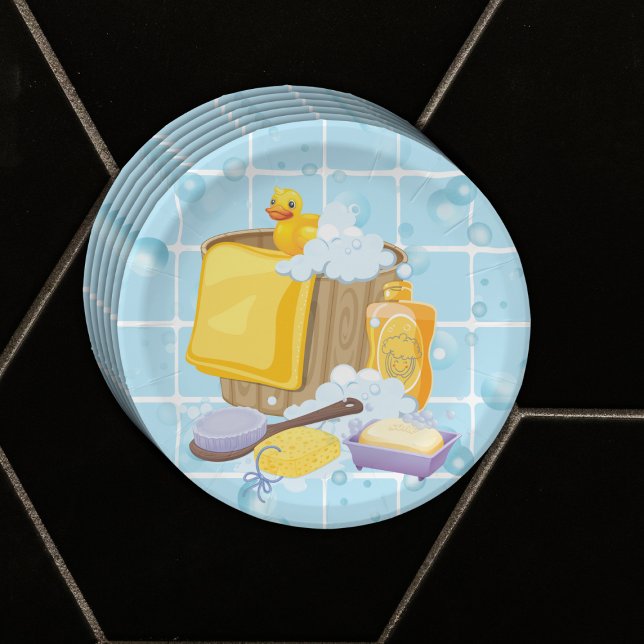 Prato De Papel Chá de fraldas Moderno de Bolhas de Borracha Ducky (Criador carregado)