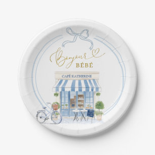 Prato De Papel Chá de fraldas Parisiense Café Boy