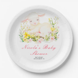 Prato De Papel Chá de fraldas primavera