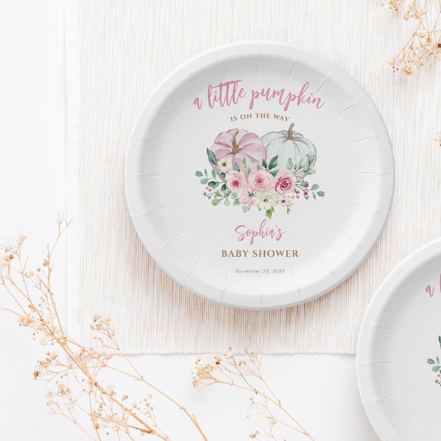 Prato De Papel Chá de fraldas rosa-abóbora (Criador carregado)