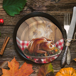 Prato De Papel Chá de fraldas Rustic Thankanding Rostou Turkey