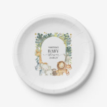 Chá de fraldas Safari