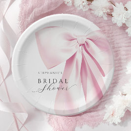 Prato De Papel Chá de Noiva Arco Rosa