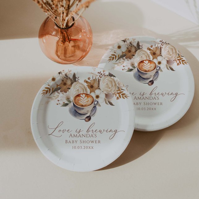 Prato De Papel Chá de Noiva Café Love Is Brewing (Criador carregado)