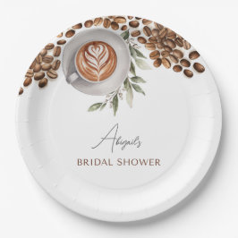 Prato De Papel Chá de Noiva de Café - O Amor Está no Preparo