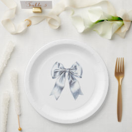 Prato De Papel Chá de Noiva Glam Prata Arco