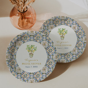 Prato De Papel Chá de Noiva Italiano