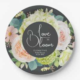 Prato De Papel Chá de Noiva Love in Bloom Floral
