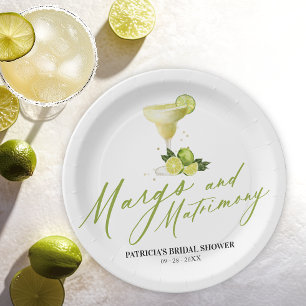 Prato De Papel Chá de Noiva Margs & Matrimônio
