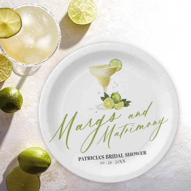 Prato De Papel Chá de Noiva Margs & Matrimônio (Criador carregado)