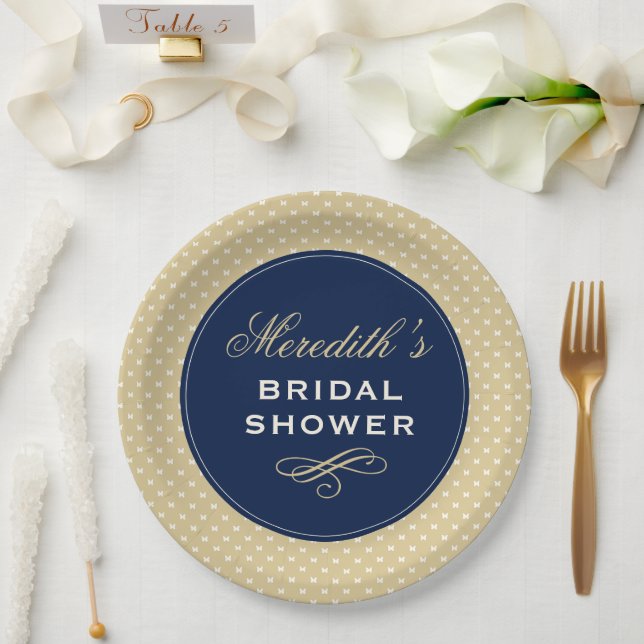 Prato De Papel Chá de Noiva Personalizado (Casamento)