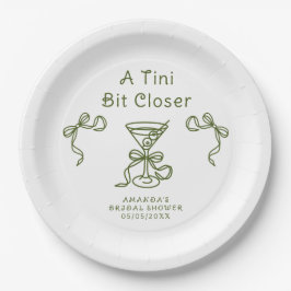 Prato De Papel Chá de Noiva Um Tini Bit Mais Perto