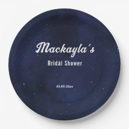 Prato De Papel Chá de panela das Luzes das Estrelas e das Cordas