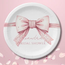 Prato De Papel Chá de panela de Casando do Arco rosa