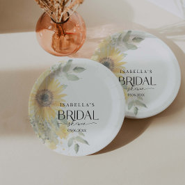 Prato De Papel Chá de panela de girassol