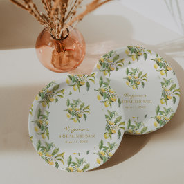 Prato De Papel Chá de panela de limão