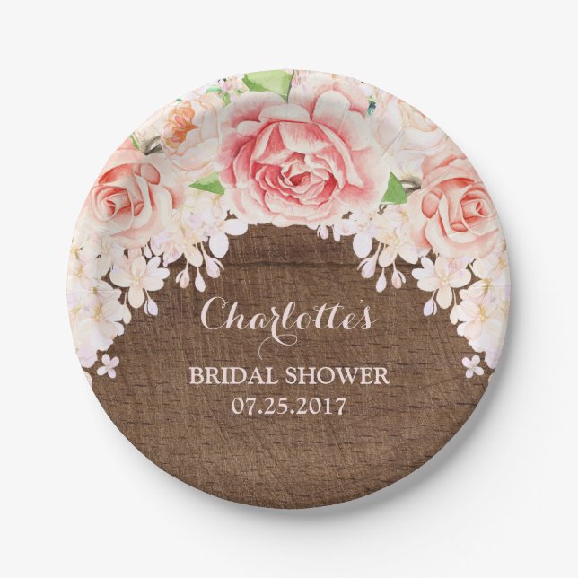 Prato De Papel Chá de panela de madeira castanho-vermelhos cor-de (Frente)