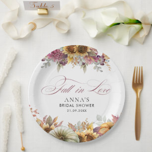 Prato De Papel Chá de panela de outono