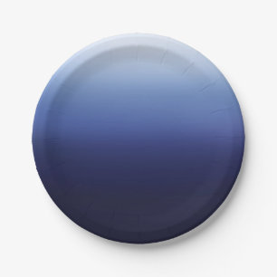 Prato De Papel Chá de panela de praia mínima mínima do oceano azu