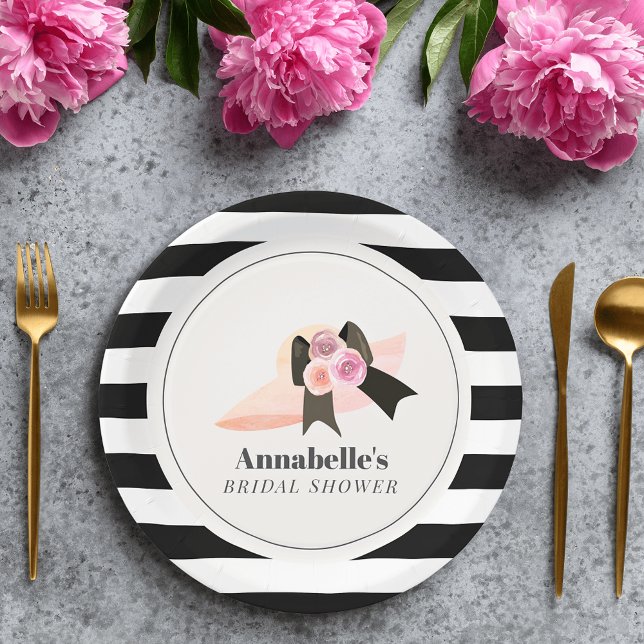 Prato De Papel Chá de panela de Rosa de Hat Rosa Grande do Estilo (Criador carregado)