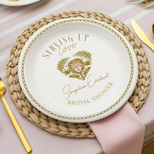 Prato De Papel Chá de panela de seleção de árvores tropicais