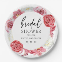 Chá de panela de Verão de Arco Floral Rosa