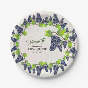 Prato De Papel Chá de panela do Jardim de Vinho