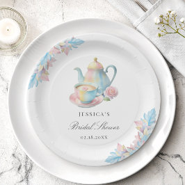 Prato De Papel Chá de panela do Partido Chic Bridal Tea