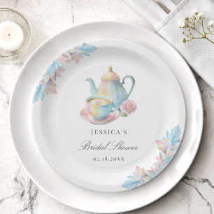 Prato De Papel Chá de panela do Partido Chic Bridal Tea