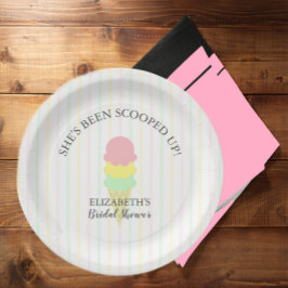 Prato De Papel Chá de panela do Sorvete cooptado