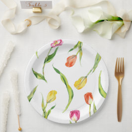 Prato De Papel Chá de panela Elegante Primavera