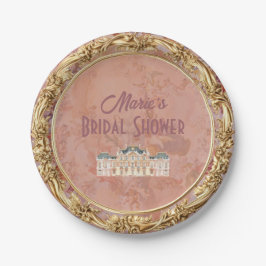 Prato De Papel Chá de panela estético de Rococo Renascentista Sua