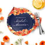 Prato De Papel Chá de panela marinho azul e Ouro<br><div class="desc">Ouro Elegante Placas de Papelão e Bolinhos de Chá de panela com as nossas tipografias quic e os seus detalhes personalizados. Perfeito para seu caso moderno,  boho,  rústico ou chic. Entre em contato conosco em cedarandstring@gmail.com se precisar de assistência com o design ou produtos correspondentes.</div>