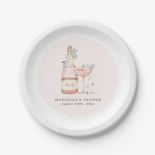 Prato De Papel Chá de panela Petals & Prosecco - Bachelorette