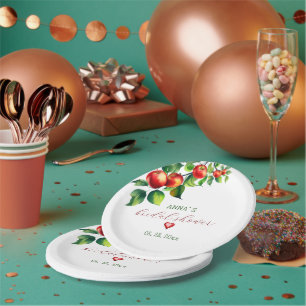 Prato De Papel Chá de panela Red Apple