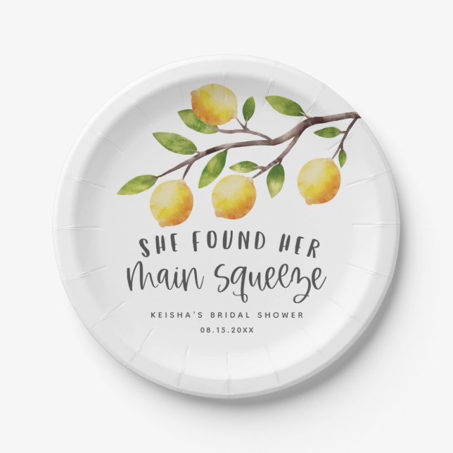 Prato De Papel Chá de panela Rustic Lemon (Frente)