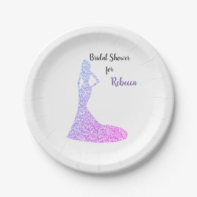 Prato De Papel Chá de panela Sparkle & Shine Paper Plate (Frente)
