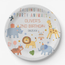 Chamando Todos Animais de Festa Safari Zoo Anivers