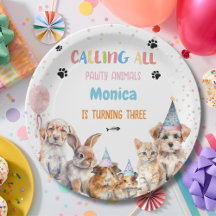 Chamando todos os animais de festa de aniversário