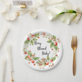 Prato De Papel Chapas de Chá de fraldas de rato de Strawberry