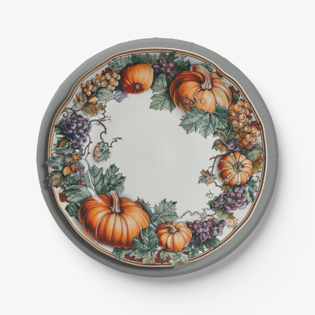 Prato De Papel Chapas de papel, 17,78 cm de Placa redonda de pape (Frente)